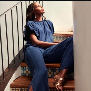 Unsubscribed Rib Trim Oversized Top